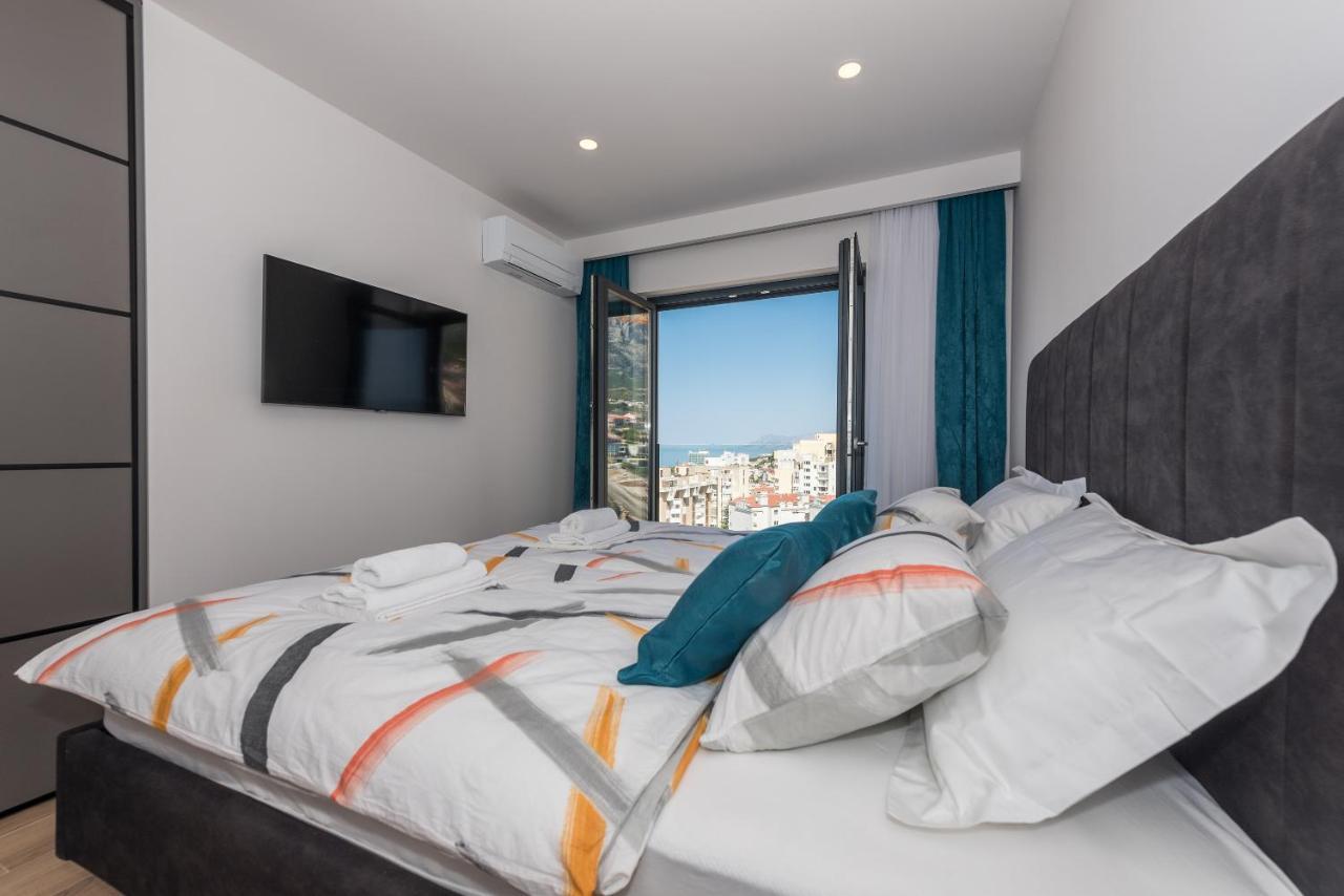 Luxury Adria Sea & City View Apartment Макарска Экстерьер фото