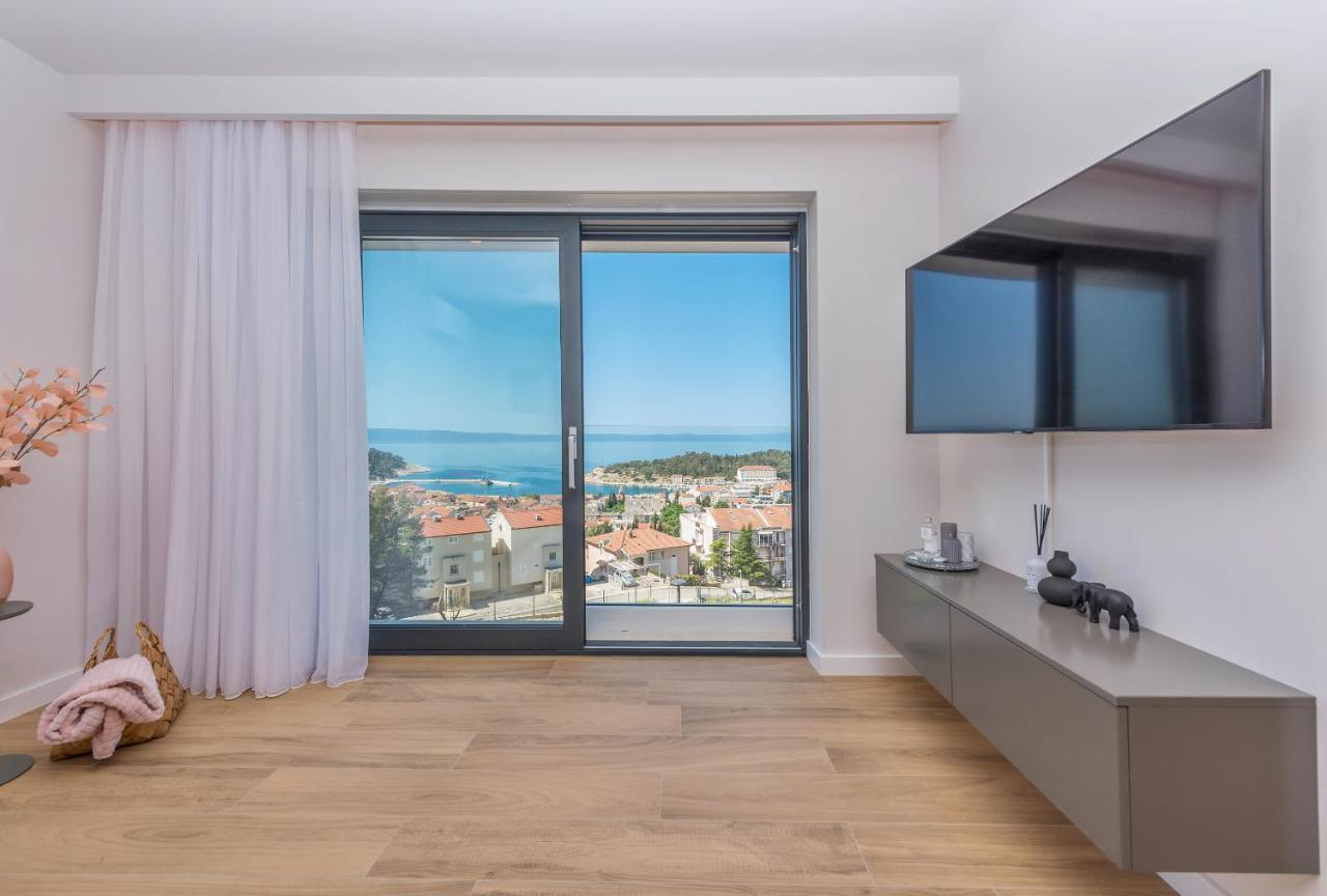 Luxury Adria Sea & City View Apartment Макарска Экстерьер фото