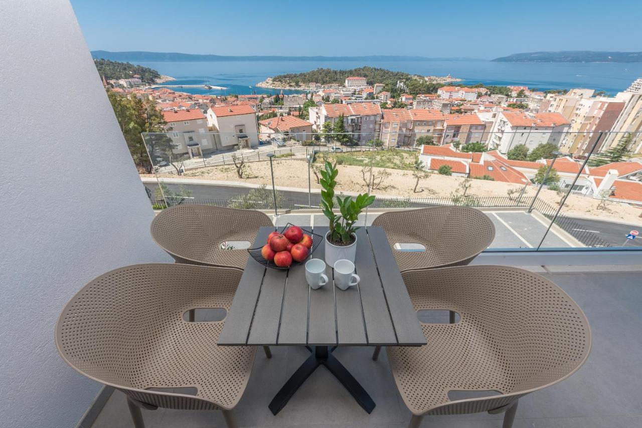 Luxury Adria Sea & City View Apartment Макарска Экстерьер фото