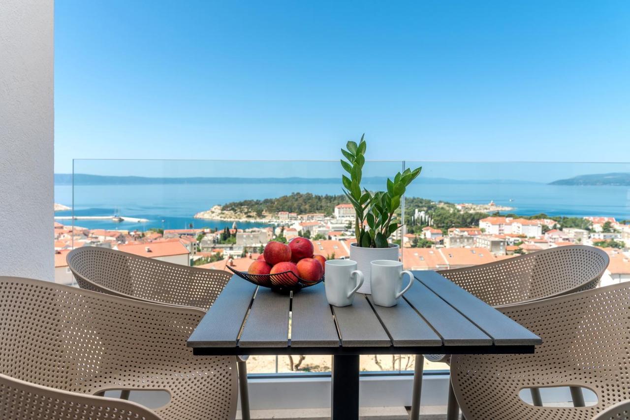Luxury Adria Sea & City View Apartment Макарска Экстерьер фото